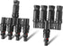 Solar Panel Connector Solar Y Branch 4 to 1 Solar Panel Splitter 4 Way 1000V Y Branch Solar Panel Parallel Connectors for Parallel Connection Sola...