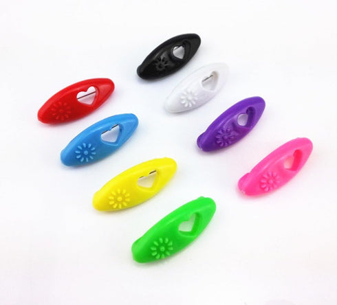 yueton 48pcs Assorted Color Fashion Plastic Cover Scarves Safety Pin, Scarf, Hijab, Brooch Pins, Safety Locking Baby Cloth Diaper Nappy Pin (Flowe...