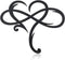 Willbond Wood Infinity Heart Wall Decor 9.8 x 11.8 Inch Love Sign Plaque Wood Art Geometric Wall Decor for Wedding Gifts Home Bedroom Living Room ...