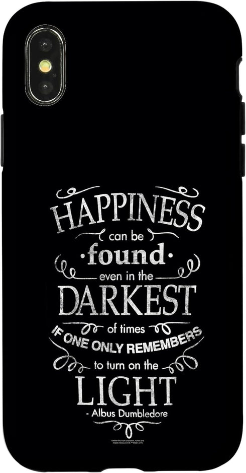 iPhone X/XS Harry Potter Happiness Quote Case...