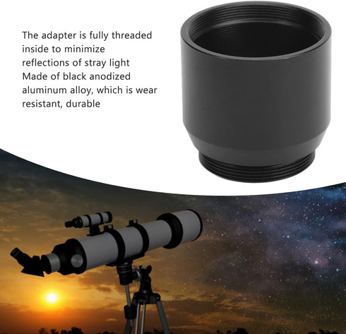 1.25 Inch to C CS Mount Connect Adapter, 1.25 inches Telescope Filter Threads Connecter, for Astrophotography...