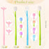 18 Pieces Color Changing Flower Pens Ballpoint Pens Colorful Gel Ink Rollerball Pens for School Home Office Kids Girls Presents (Cherry Blossom Tu...