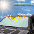 Front Windshield Sunshade - JeCar for 4runner Sunshade Car Sun Shade Heat Shield Custom-fit Sunshade Sun Visor Mat for 2017 2018 2019 2020 2021 20...