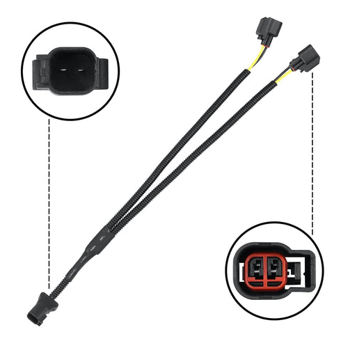 Car horn wiring harness Pigtail Socke?plug-and-play horn one-to-two wiring harness Compatible with Ford Chevrolet...