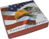 LB LEATHERBOSS Mens Bifold Exotic Wallet Picture US America Flag and Eagle with printed gift box...