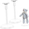 Toddmomy White Doll Stands 2Pcs Doll Display Stand Doll Bracket Doll Support Stand Bear Stand Desktop Doll Holder for Kids Accessories (25cm)...