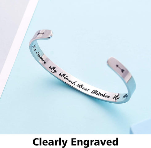 LParkin Best Friend Gift Friendship Bracelet Stainless Steel Best Bitchs Bracelet...
