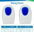 Heel Cups for Heel Pain Relief (3 Pairs) - Gel Cushion Inserts for Heel Spur, Achilles Tendonitis, Plantar Fasciitis - Insole Pads for Shoes Women...