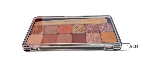 2pcs Rectangular Mini Magnet Make-up Dispensing Plate Eyeshadow Blush Powder Storage Empty Palette with 10pcs metal Stickers...