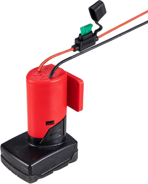 Upgraded Power Wheels Adapter for Milwaukee M12 12V Battery with Fuse & wire terminals,Power Connector for Rc Car, Robotics,Rc Truck, DIY,Work for...