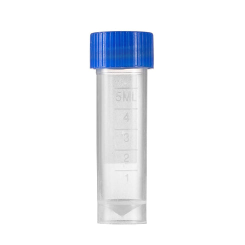 Eowpower 50pcs 5ml Plastic Graduated Vial Storage Container Test Tubes with Screw Caps...