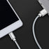 COSOOS Short Micro USB Cable, 4 Pack 9 Inch Nylon Charging and Syncing Short Cords for Samsung, Charging Station, Android Smartphones (Silver,whit...