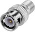 BNC Male Plug to F Female Jack Adapter Coax Connector Coupler adapters CCTV Camera (Pack of 5)...