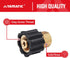 YAMATIC Pressure Washer Adapter, M22-14mm Female Thread to 1/4 Inch Female NPT Fitting, Power Washer Connector, 5000 PSI...