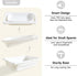 Beright Collapsible Storage Bin, Wash Basin Folding Dish Tub Sink, Space Saving for Dishing, Fruit and Camping, Hiking and Home, White, Large, 1 P...