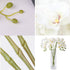 FagusHome 32" Artificial Phalaenopsis Flowers 6 Pcs with 4 Bundles Leaves Artificial Orchid Flowers Stem Plants for Home Décor (6Pcs)...