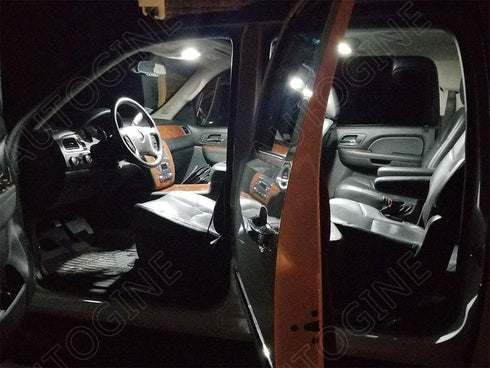 14 Piece White Interior LED Lights Kit for Chevrolet Chevy Avalanche 2007 2008 2009 2010 2011 2012 2013 2014 Super Bright 6000K Interior LED Light...