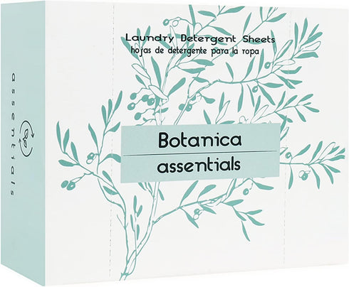 Laundry Detergent Sheets ASSENTIALS Botanica Scented 120 Loads/60 Sheets Eco-Friendly Biodegradable Plastic Free Fresh Liquidless Travel Friendly ...