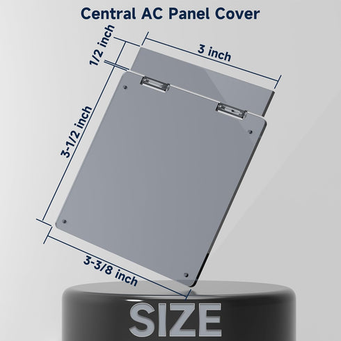 Central AC Thermostat Cover Panel,3-3/8" AC Wired Controler Panel Protection Cover, Mistake Prevention Cover AC Switch Air Conditioner Acrylic,Tra...