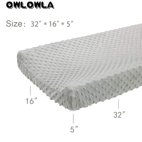 Owlowla Changing Pad Cover, Soft Minky Dots Changing Table Sheets for Baby Boy and Girl(Black)...