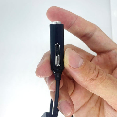 Generic 2 Pin K1 to 3.5mm Audio Adapter with PTT Button and Microphone, Compatible with BaoFeng UV-5R,BF-F8HP,UV-5G, Quansheng UV-K5 KTS10...