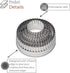 Stainless Steel Cookie Cutters - Set of 6-1 3/4", 2 3/8", 23/4", 3 1/4", 3 3/4", 4 1/4" - Cookies, Donuts, Pastries and Scones...