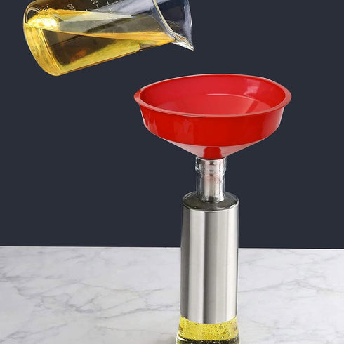10 Pack Plastic Funnels for Filling Bottles 6.9 Inch Food Funnels for Kitchen Use Wide Mouth Funnel Set All Purpose Cooking Oil Funnel Large Funne...