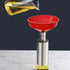 10 Pack Plastic Funnels for Filling Bottles 6.9 Inch Food Funnels for Kitchen Use Wide Mouth Funnel Set All Purpose Cooking Oil Funnel Large Funne...