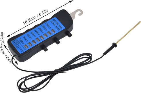 12KV Neon Fence Voltage Tester, 8 Neon Indicator Lights Waterproof Electric Fence Tester Fault Finder Farming Equipment Portable Testing Tool, 200...