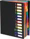 24 Plastic Folders with Pockets, 12 Colors Multi Pocket Folder Binder with Dividers, 12 Tab Folders with Pockets Office Organizer Folder Letter Si...