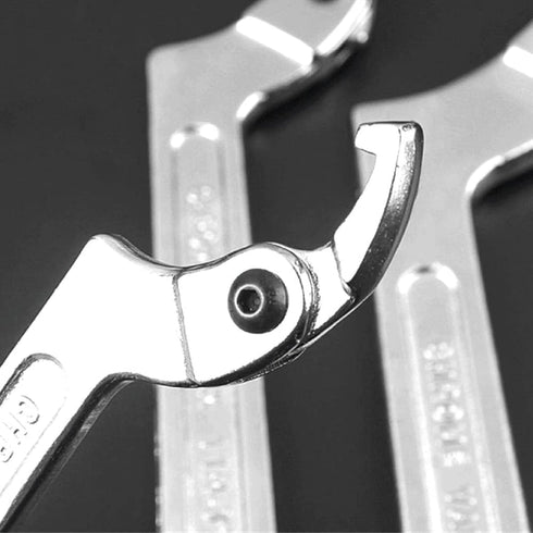 1-1/4 "-3" Coilover Spanner Wrench, Flat Head Adjustable Wrench Hook Type C Multifunctional Open-end Spanner Repair Shock Absorber Round nut Screw...