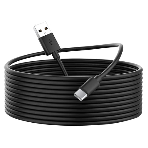 16.4Ft/5M Long USB C Cable, Durable USB A to USB C Charging and Data Sync Cord, Power Extension Cable for Any USB-C Enabled Security Cameras Phone...
