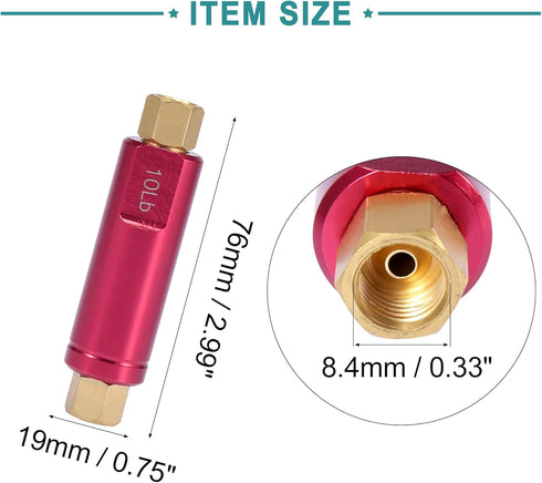 ACROPIX Residual Pressure Valve Drum Brake 10LB Fit for Chevrolet Blazer - Pack of 1 Red...