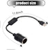 1 PC Car USB Port Boost Cable, 5V to 12V Cigarette Lighter Female Converter Adapter, Mobile Power Supply Connected to Driving Recorder E-Dog, Univ...