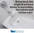 Ekopel 2K Bathtub Wax | Polish & Seal for Porcelain & Fiberglass Tubs | Watermark & Scum Repellent | Easy DIY Shine...