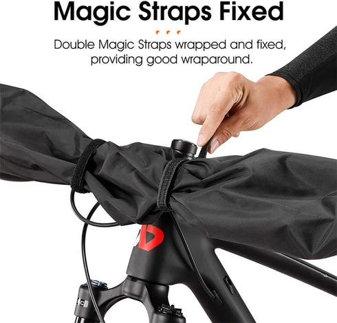 Bike Handlebar Protector Cover,Universal E-Bike Dustproof Waterproof Durable Transport Protection Case Fits Bicycle Straight Handle Bar 32*6.7in...