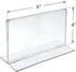 Azar 152727 Horizontal Double-Sided Stand Up Sign Holder, 10 Count Clear, 6 in W X 4 in H...
