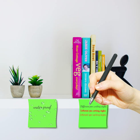 iKyce 8 Pads Transparent Sticky Notes & 6 Pads Non-Transparent Sticky Notes? 3 x 3 in Clear Self-Stick Pads & Paper Sticky Notes, 50 Sheets Per Pa...