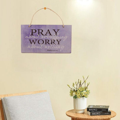 bouti1583 Pray About Everything Wooden Sign Decor 9.5" by 5.75" 41-250 (Standard Version)...