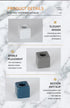 Sleek Mini Ceramics Toothbrush Holder Stand for Bathroom Vanity Countertops, Mini Ceramics Toothbrush Holder Stand (White)...