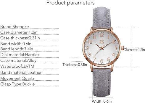 Female Watch Minimalist Ultra-Thin Watch 2024 Fashion Design Lady Girl Wrist Watch,Ladies Waterproof Watches for Women,Reloj Para Mujer,Dainty Gif...