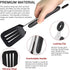 9 Inch Small Kitchen Tongs Set of 3, Silicone Cooking Tongs with Silicone Tips and Stainless Steel Handle, Silicone Tongs for Cooking, Serving...