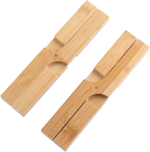 2PCS Trivet for Hot Pots and Pans Cooling Rack Non-Slip Pan Stand Cross Holder Bamboo Placemat Table Plate Foldable Pad Bowl Holder...