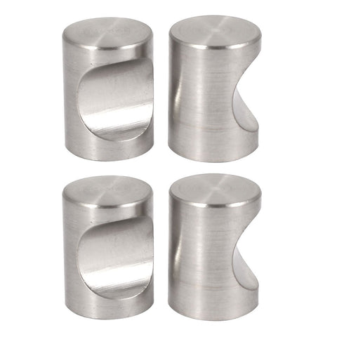 uxcell Dresser Door Cabinet Single Hole Zinc Alloy Flat Cylinder Pull Handles Knob 4pcs...