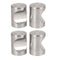uxcell Dresser Door Cabinet Single Hole Zinc Alloy Flat Cylinder Pull Handles Knob 4pcs...