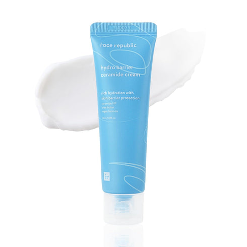 Face Republic Hydro Barrier Ceramide Cream 50mL | Vegan Certified | Deep hydration | Hydrating & Moisturizing Cream | Ceramide NP | No Artificial ...