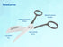 Applique Pelican Duckbill Blade - Double Bent Curved Offset Handle Scissors for Embroidery, Fabric, Arts & Craft by Artman Instruments (4.5 Inch)...