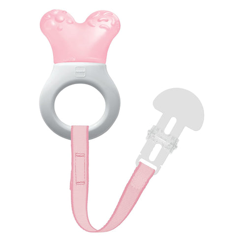 Mini Cooler Teether with Clip, Girl, 2+ Months, 1-Count...