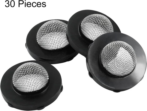 30pcs Stainless Steel Garden Hose Screen Filter, Pressure Screen Washer Hose Filter with 50 Mesh for 3/4" Garden Hose Faucet Inside Fittings, Hose...