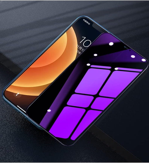 2 PCS Privacy Anti-blue Tempered Glass suit for iPhone 14 Plus/iPhone 13 Pro Max, Anti-Spy Anti-peeping Screen Protector Film Designed for Apple i...